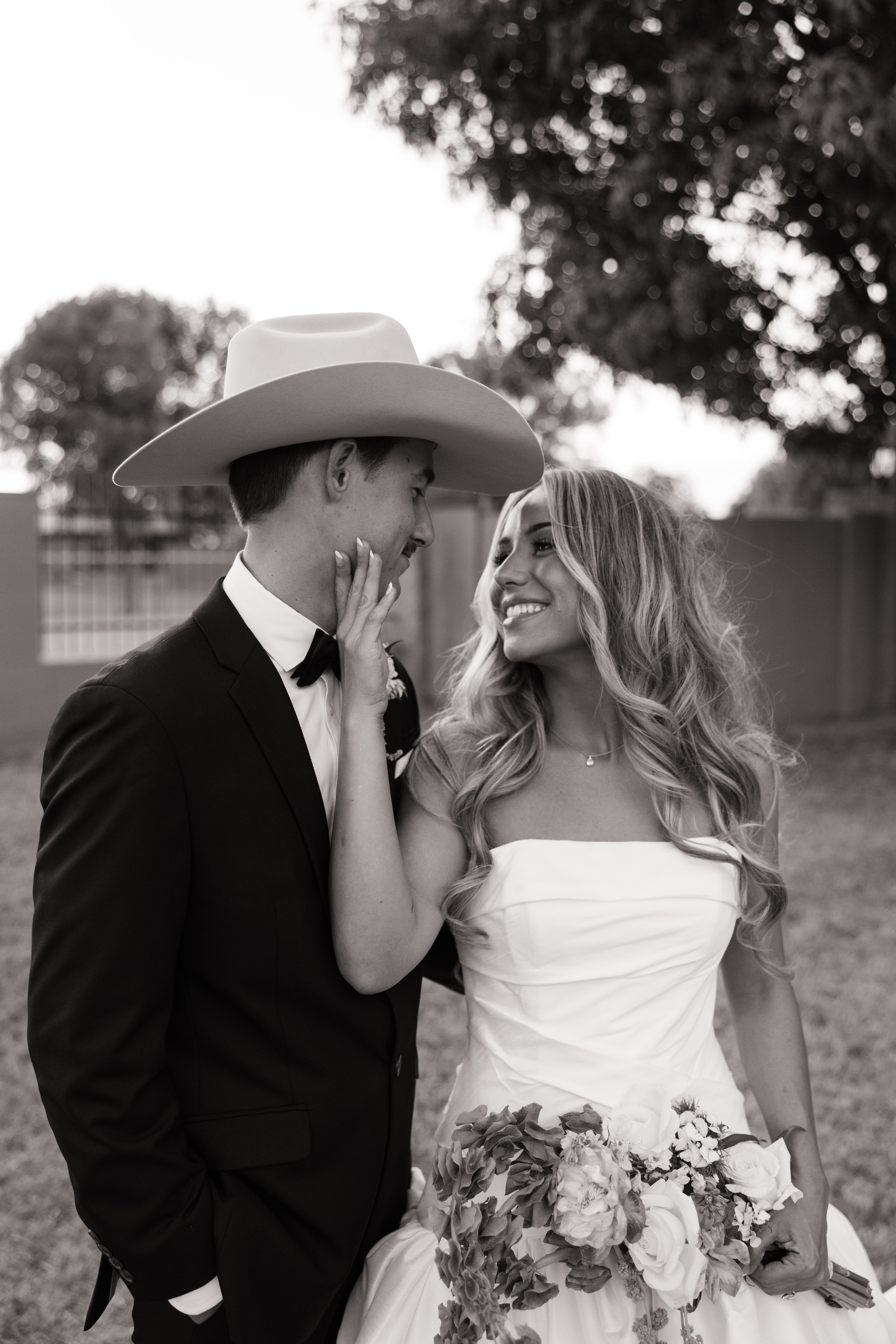 Hunter and Jayla Kelley on their wedding day